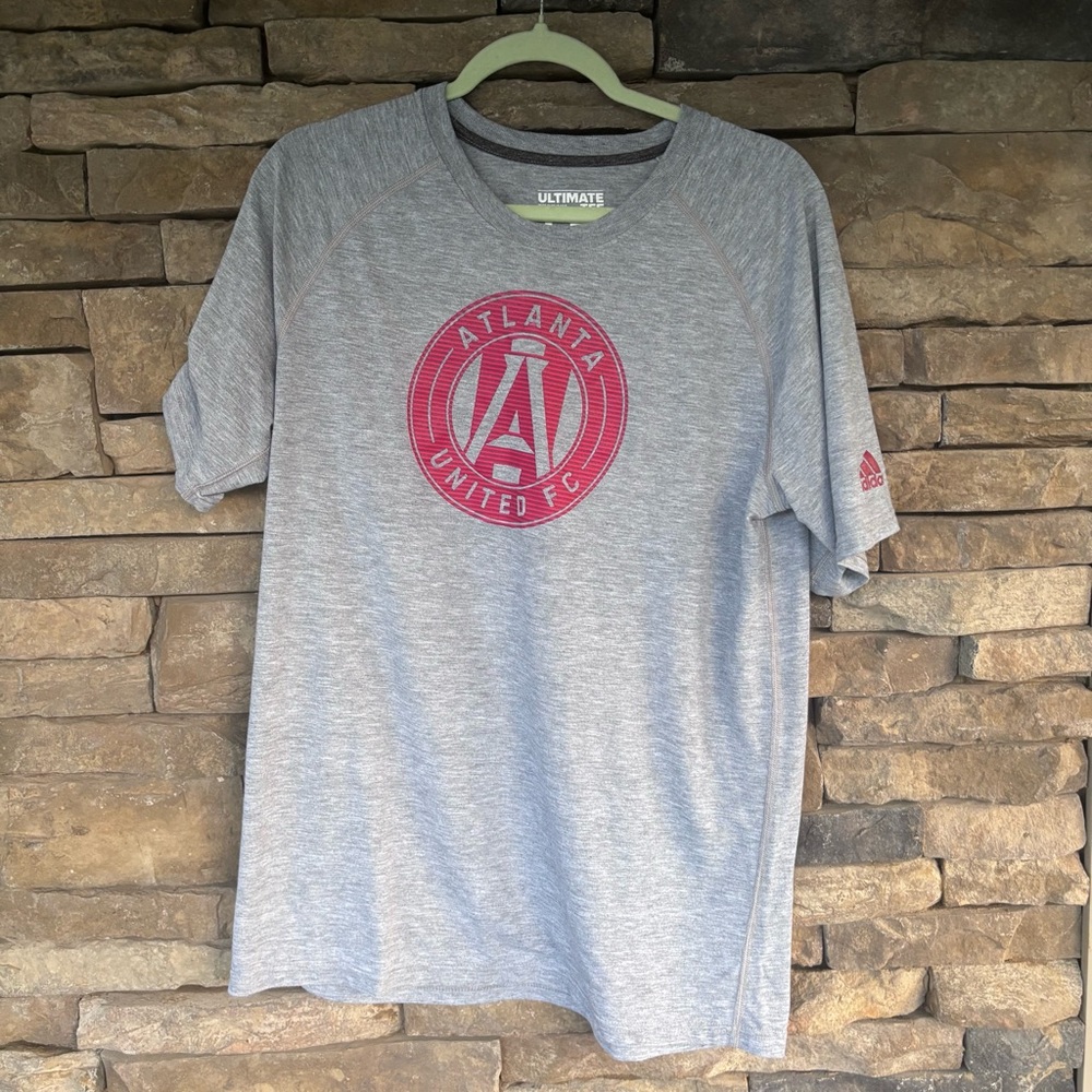 Adidas Gray and Red‎ Short Sleeve Tees